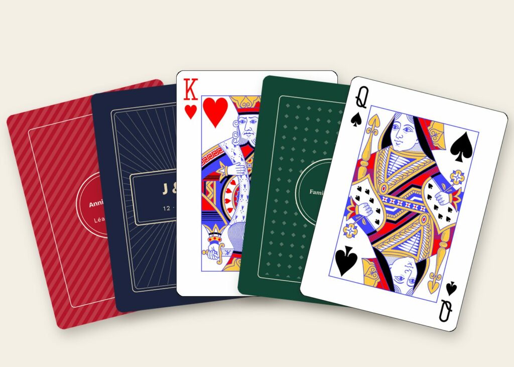 Jeu de cartes photo de famille personnalisé