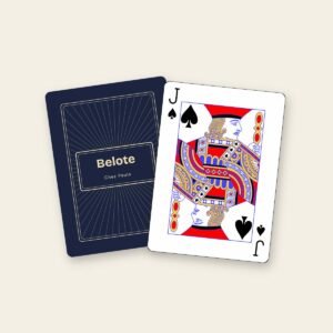 Jeu de belote personnalisé