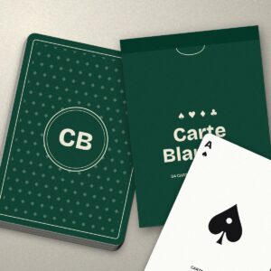Jeu de cartes personnalisé et son étui